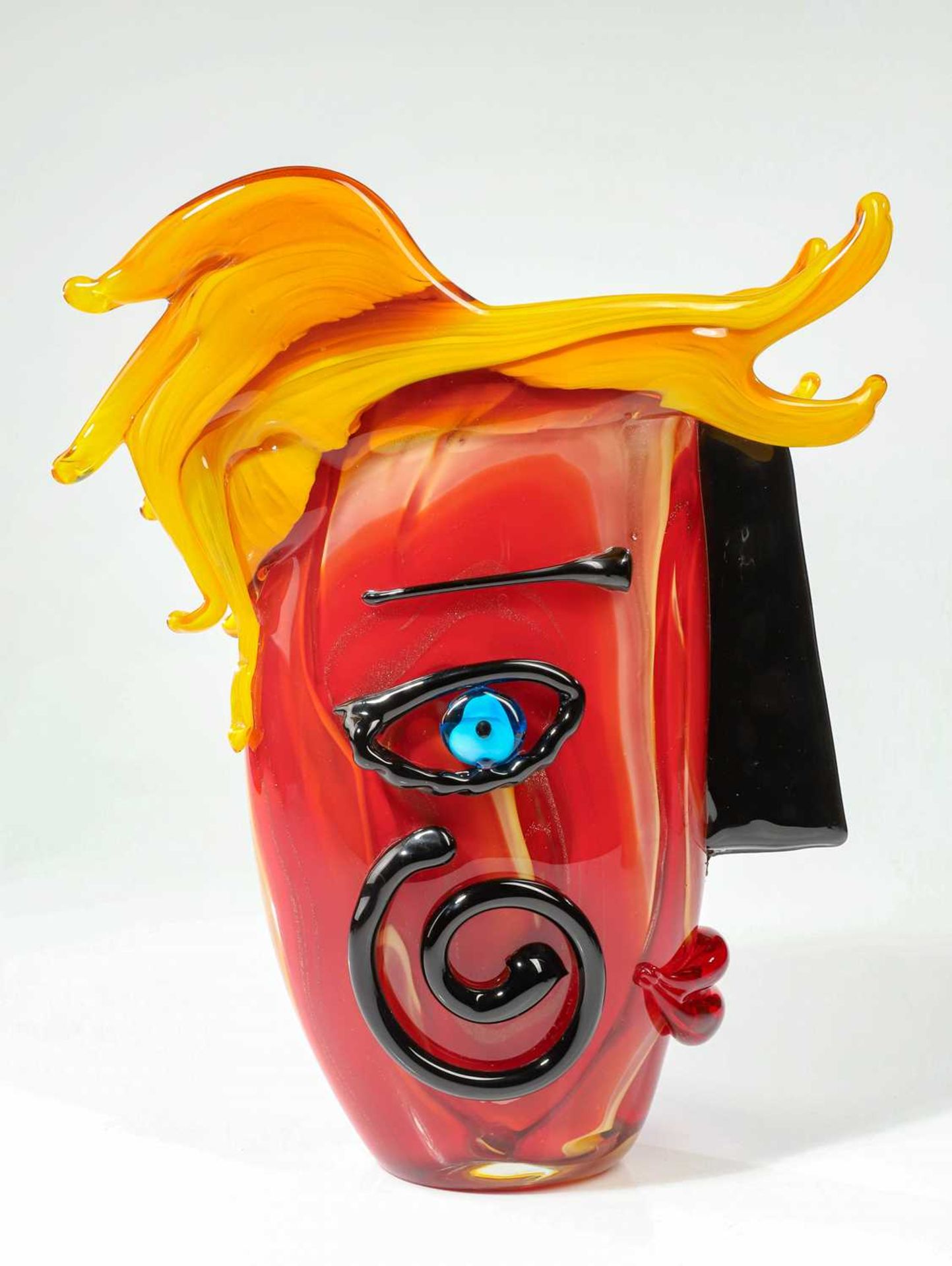 MURANO VASE IN THE STYLE OF PICASSO