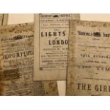 Theatrical brochures, 19thC.