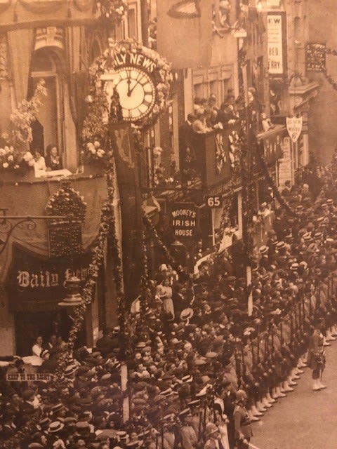 Photograph of Fleet St, King George v Coronation 1911. Mounted on board. Approx: 40x30cm F1 - Image 3 of 3