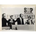 Political party conference SDP 1980s. Vintage silver Gelatin by Brian Harris. Approx 40x27cm F1