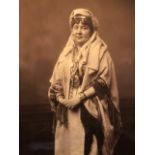 Large Photograph of a Lady in Costume. Marked indistinctly Scott and Son, Carlisle, early 20th