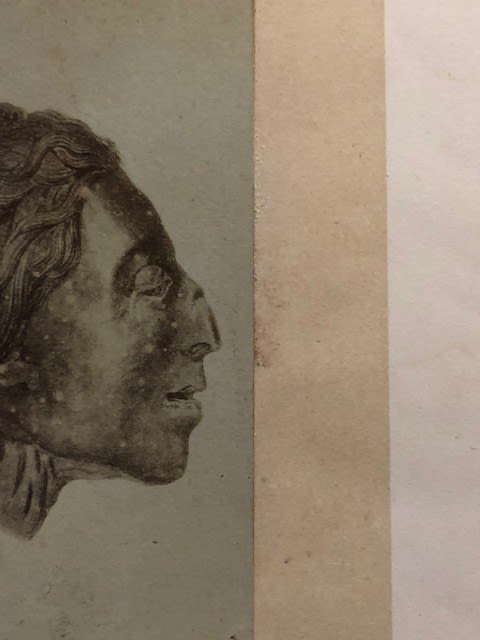 Photograph titled Head of an Egyptian Mummy, dated 1870, in pencil. Pasted to paper Approx - Image 3 of 6