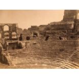 Theatre at Orange, France. 19thC albumen on BFK Rives paper, mounted on card Largest Approx