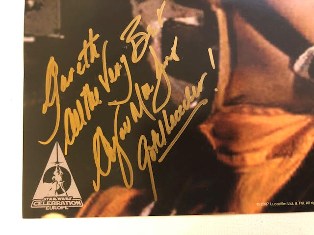 Star Wars signed promotional card, 2007. - Image 2 of 4