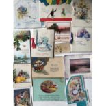 Greetings cards including Holyland flowers on a card and leaflet. 10X15 CM (L A3).