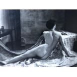 Photograph of a nude, blind stamped EE.