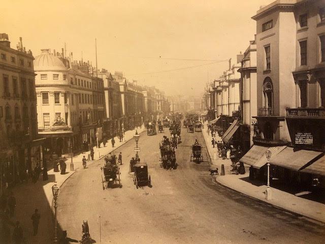 London photographs, Regent St and Trafalgar Square. Late 19thC. Approx 20x15cm. - Image 6 of 9