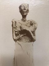 Photograph 19thC, of a mummified body.