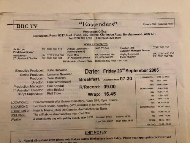 Eastenders production paperwork. 2005 - Image 8 of 10