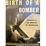 Birth of a Bomber. Photographs printed on card by the Ministry of Information.