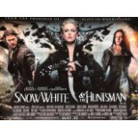 Snow White and The Huntsman, large film poster mounted on card Approx. 75cm high and 100 cm wide.