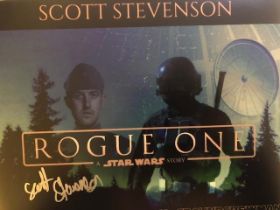Star Wars signed photographs, (2)