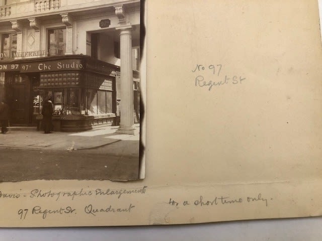 Photographs of shops, incl Regent St, London. One of a Marketplace blind stamped Frith Series. (4) - Image 4 of 8