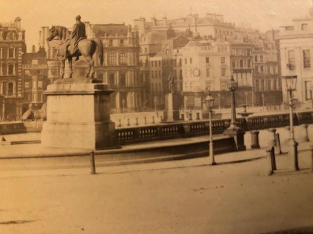 London photographs, Regent St and Trafalgar Square. Late 19thC. Approx 20x15cm. - Image 3 of 9