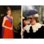 10 Princess Diana prints with corresponding transparencies, without copyright. 15X10 CM