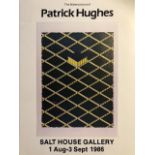 Patrick Hughes, exhibition flyers and listing. One thought to be annotated in his hand. (4) 20X15 CM