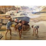 Prints mounted. John Rowbottom, seaside scenes, and others. (9) (S22)