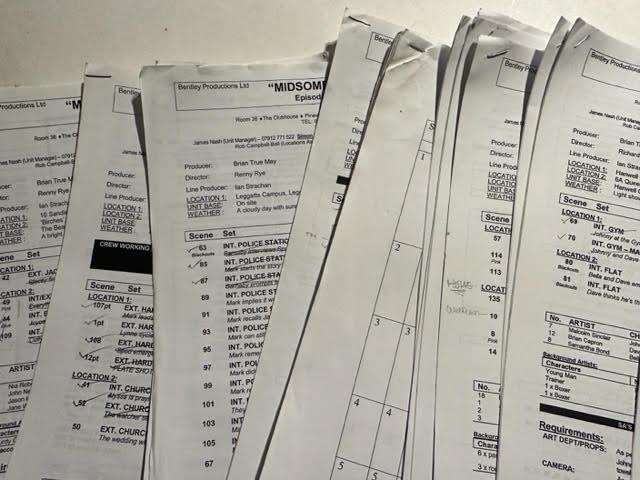 Midsomer Murders, TV script production notes and other details. - Image 2 of 6