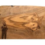 After Banksy, well made solid wooden place mat with Banksy artwork engraved in the wood