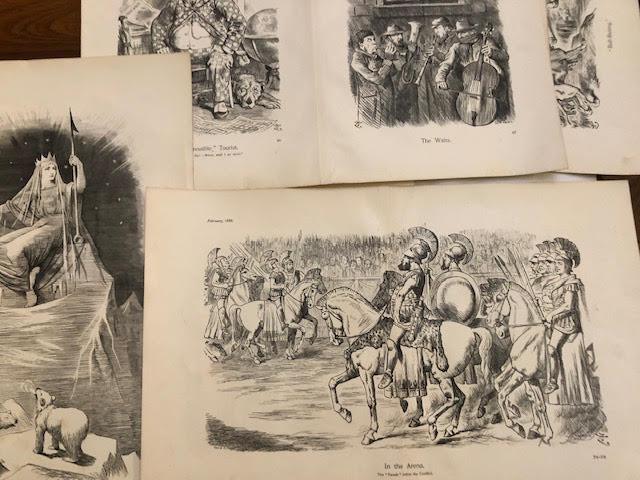 Various 19thC prints and cartoons. - Image 5 of 6