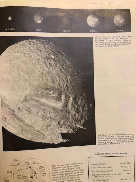 Space brochure and transparencies. voyager 2 at Uranus. - Image 4 of 6