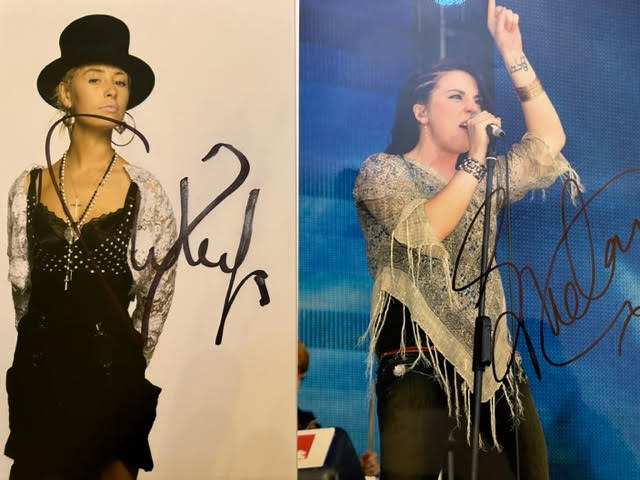 Musical artists signed photographs. Including Suzi Quattr, Wendy James. (7) - Image 2 of 4