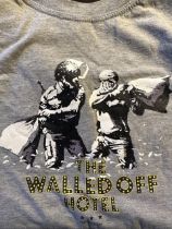 Banksy related, Walled Off Hotel T Shirt. Size XL