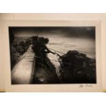 Bert Hardy photograph, Landing at Inchon, 1950. Signed and printed on heavy card.