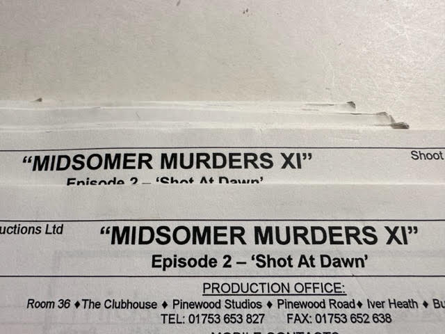 Midsomer Murders, TV script production notes and other details. - Image 5 of 6