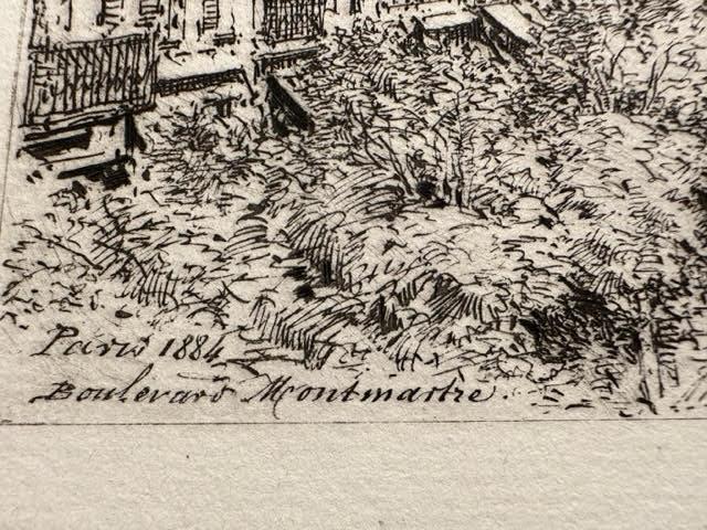 Pair of engravings, city scene and seashore. 19thC.