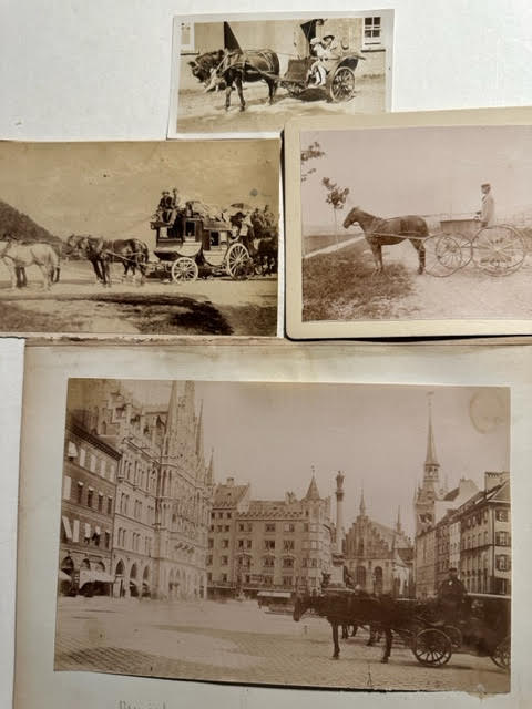 Photographs of Horses and carts, plus a City Cathedral image. - Image 11 of 12