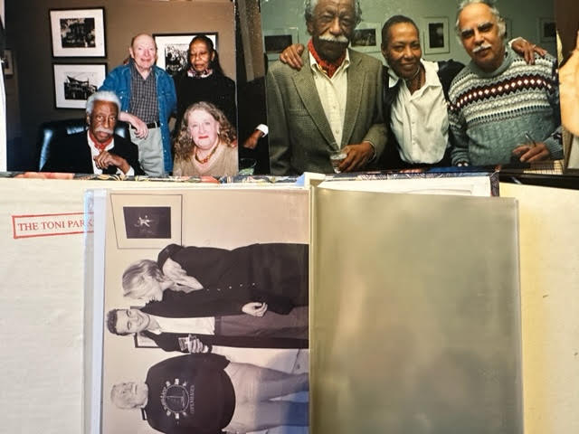 Group of personal photographs relating to Gordon Parks award winning photographer. Loose and in a sm