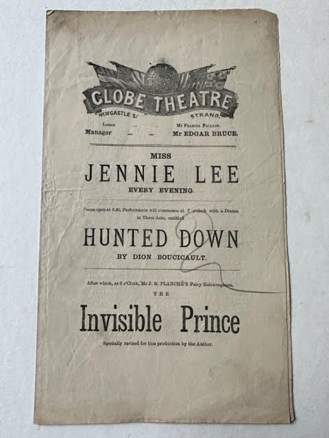 Theatre programmes, Globe Theatre and another, 19thC. - Image 2 of 7