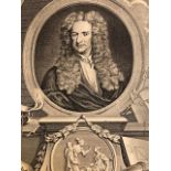 Engraving of Sir Issac Newton. (S22)