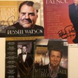 Bryn Terfel, Russell Watson, Michael Ball signed items. (3)(D22)