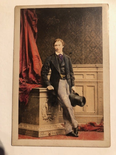 Prince of Wales Edward V11 Carte de visite 10cmx6cm