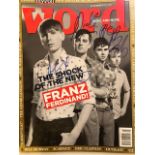 Franz Ferdinand band signed magazine cover. Word magazine 2004.(D22)
