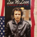 Don McLean American Pie 45 signed record cover.(D22)