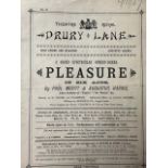 Theatre Royal and Loughborough School programmes, 19thC. (M23)