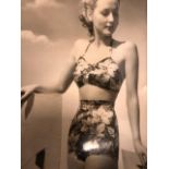 Photographs by Tunbridge, and Lenare. Vintage prints 1950s of clothes models. Studio stamped on