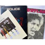 Bob Dylan, The Police and The Who concert programmes, 1981. (3)