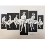 Pepe Gonzales of Marilyn Monroe. Print signed within the plate (J22)