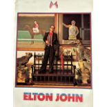 Elton John vintage concert programmes, 1974 and 1989.