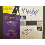 Signatures of actors with associated ephemera. Includes Billy Zane and Claire Bloom.