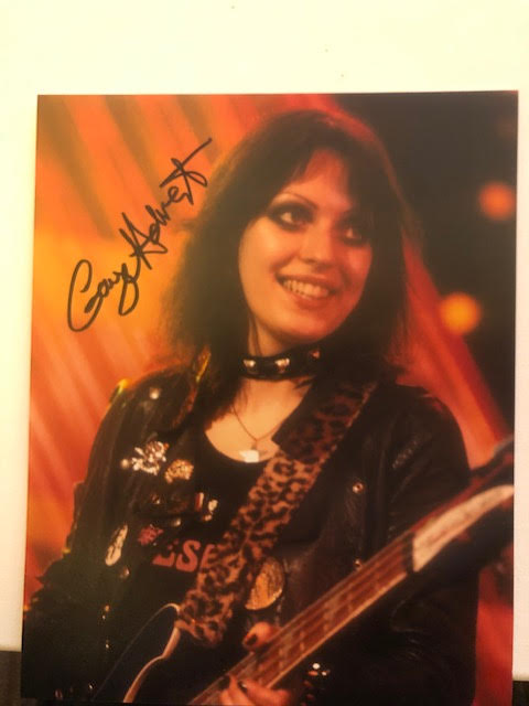 Gaye Advert photograph, bears signature. Bass player of the punk band The Adverts. - Image 2 of 3
