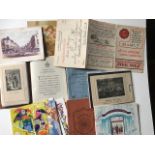 Misc ephemera incl Regent Palace Hotel Approx 15cmx12cm