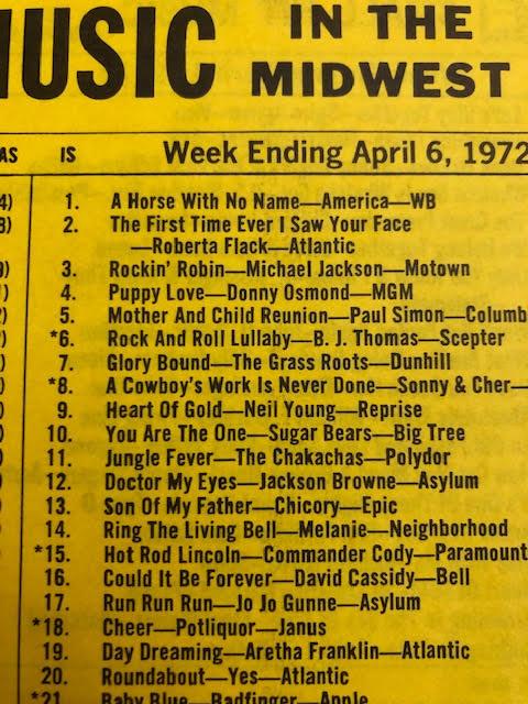 Music charts, WCFL All Hit Music record Lists, 1972. (4) - Image 7 of 13