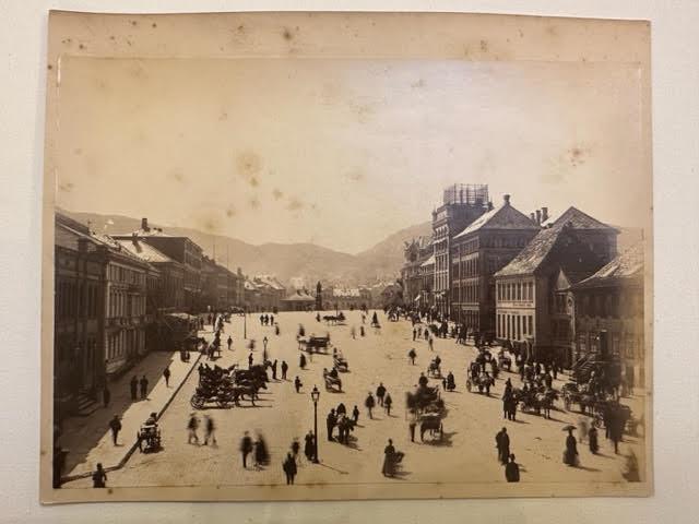 Photograph of Bergen in Norway mounted on board. C1880s - Image 5 of 7