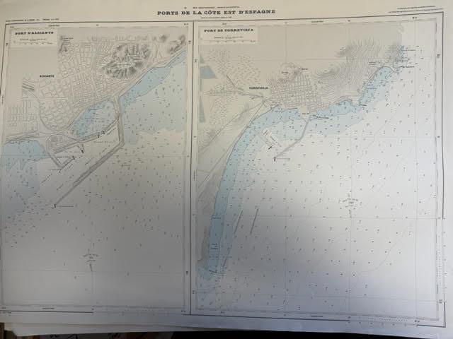 Maritime charts, vintage various destinations. Largest 100x70cm. - Image 18 of 18