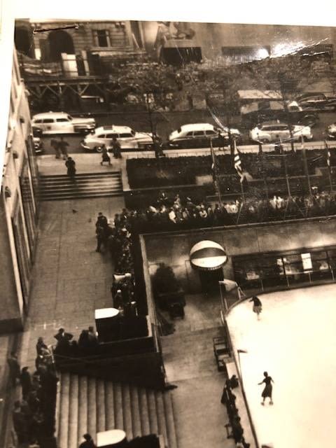 Rockafeller Plaza for skating in the winter. Press photo. Approx 20x28cm - Image 2 of 2